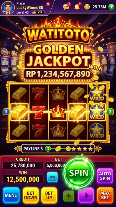 Screenshot aplikasi beranda 'watitoto' yang menunjukkan berbagai kategori aplikasi.